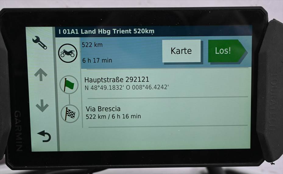 1. Strecke bis Italien